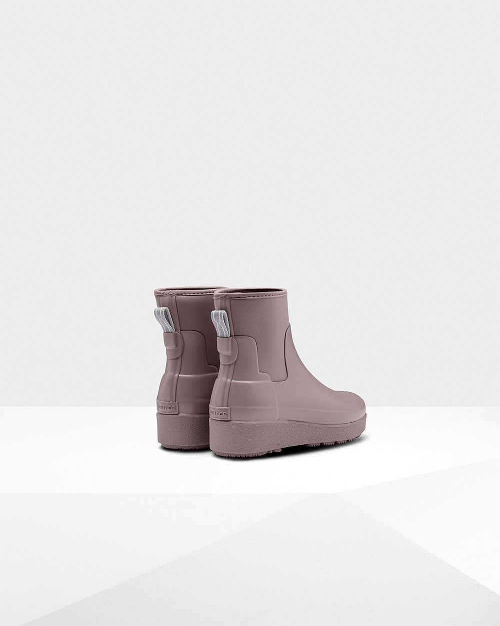 Botas Creeper Hunter Mujer - Refined Slim Fit Neoprene Chelsea - Morados - STBKVIO-67